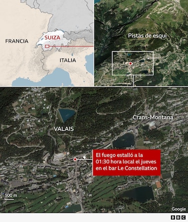 Qué se sabe del incendio en un bar de un centro de esquí en Suiza en el que murieron 40 personas
