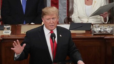 Trump pide ‘cooperación y compromiso’ en discurso del estado de la unión