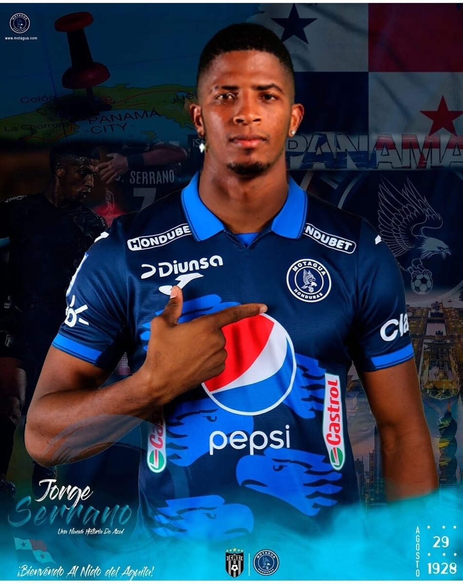 El panameño Jorge ‘Puchulin’ Serrano firma contrato con el Motagua, subcampeón de Honduras