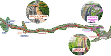 Tres nuevos carriles en la carretera Panamericana entran en funcionamiento este miércoles
