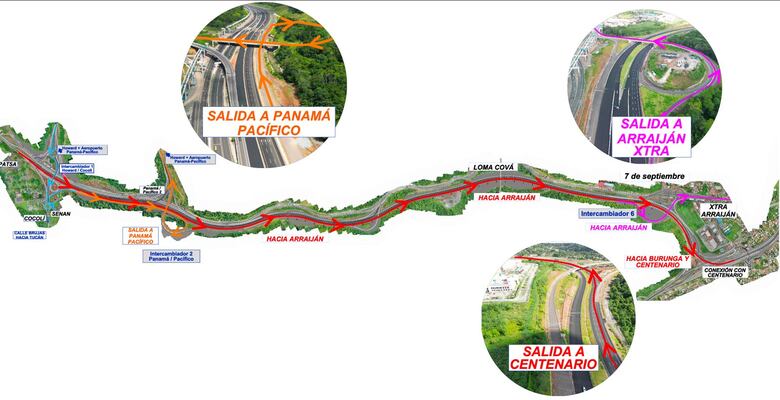 Tres nuevos carriles en la carretera Panamericana entran en funcionamiento este miércoles