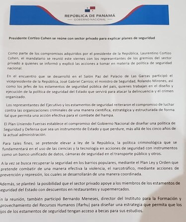 Empresarios acuerdan ampliar beneficios y descuentos a los policías