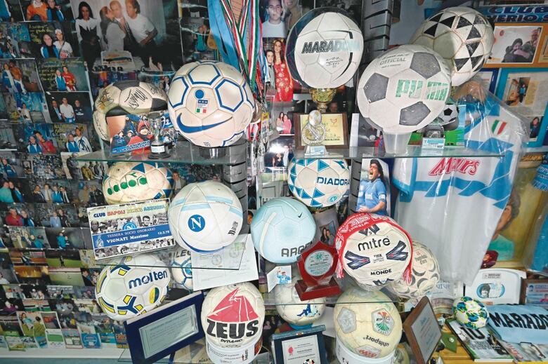El museo clandestino de Maradona en Nápoles