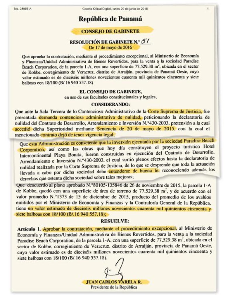 Herman Bern logra compra de tierra, pese a fallo de la Corte Suprema