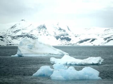 Barrera de hielo a punto de separarse de la Antártida