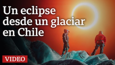 La larga travesía para fotografiar un eclipse en un glaciar en Chile