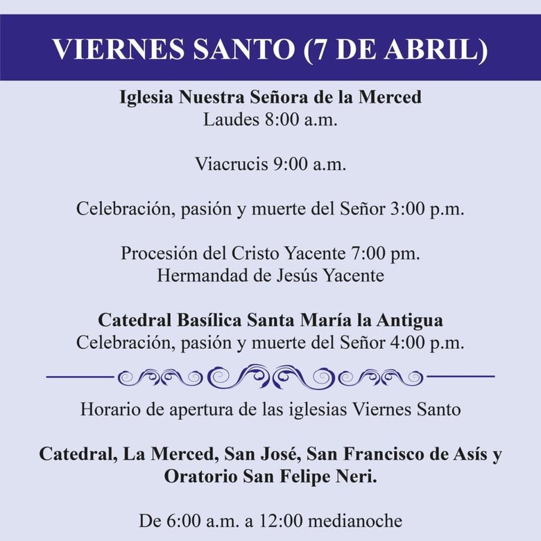Esta es la agenda de Semana Santa 2023 en el Casco Antiguo