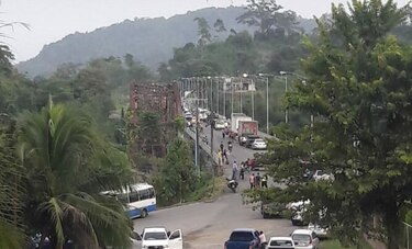 Indígenas exigen indemnización a empresa que construye Chan No.1; cierras vía en Changuinola