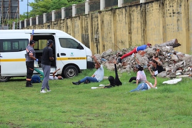Tercer día de simulacro: continúan los ejercicios de rescate