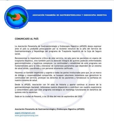 Gastros advierten: renuncia clave en la CSS pone en riesgo trasplantes de hígado