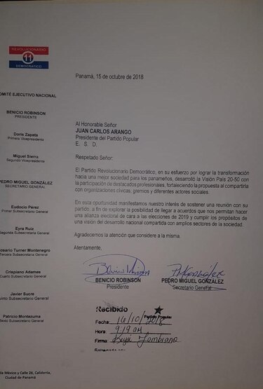 PRD intenta retomar alianza con el Partido Popular