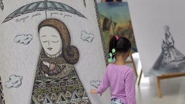 Exposición RefugiArte en el Metro de Panamá