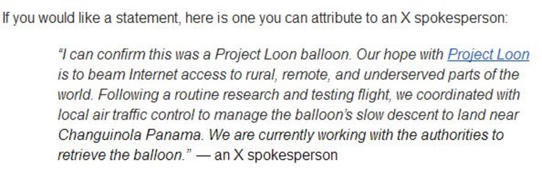 Investigan caída de artefacto que brinda acceso a internet en comunidades de difícil acceso
