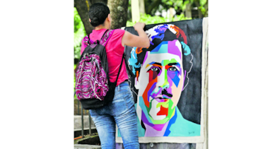 Óleos reviven a Pablo Escobar