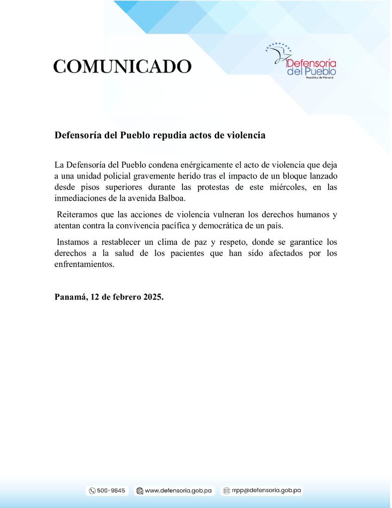 Hay más de 300 personas aprehendidas por disturbios; abren investigación de oficio por los hechos ocurridos en la avenida Balboa
