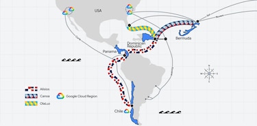 Google conectará a Panamá con Chile y Dominicana a través de dos cables submarinos de fibra óptica, confirma la AIG