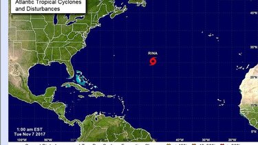 Tormenta tropical Rina se forma en el Atlántico