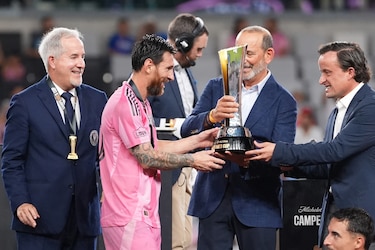 Messi aporta su centésimo gol con Inter Miami a la conquista de la Campeones Cup