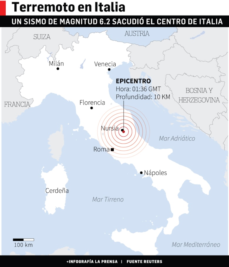 Al menos 159 muertos en el terremoto de Italia
