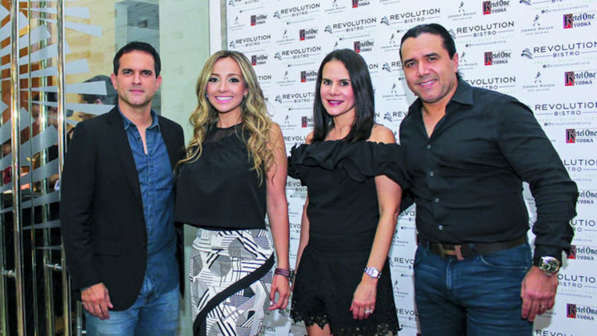 Erasmo Pinilla, Decka Jorbenadze, Cristina de Pinzón y Alfonso Pinzón M.