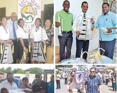 Una campaña política con liras y tambores