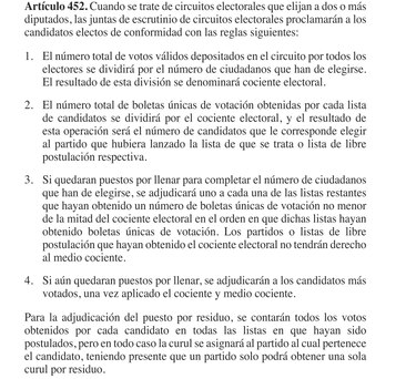 El Parlacen y la fórmula del cociente-residuo volverán en enero para el último bloque de reformas electorales