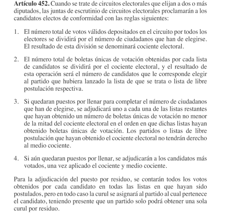 El Parlacen y la fórmula del cociente-residuo volverán en enero para el último bloque de reformas electorales