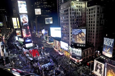 Plaza Times Square ya está lista para dar la bienvenida a 2013