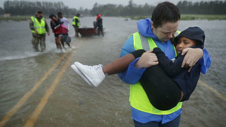 El huracán Florence está causando 'estragos' en Carolina del Norte