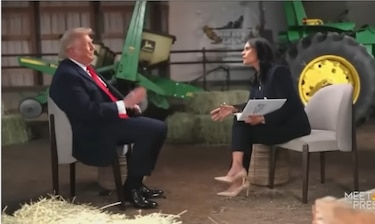 Trump estalla contra una periodista de la NBC y abandona la entrevista tras ser cuestionado por fraude electoral