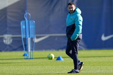 Xavi espera un Nápoles ‘valiente’ y pide que Montjuïc sea ‘una olla a presión’