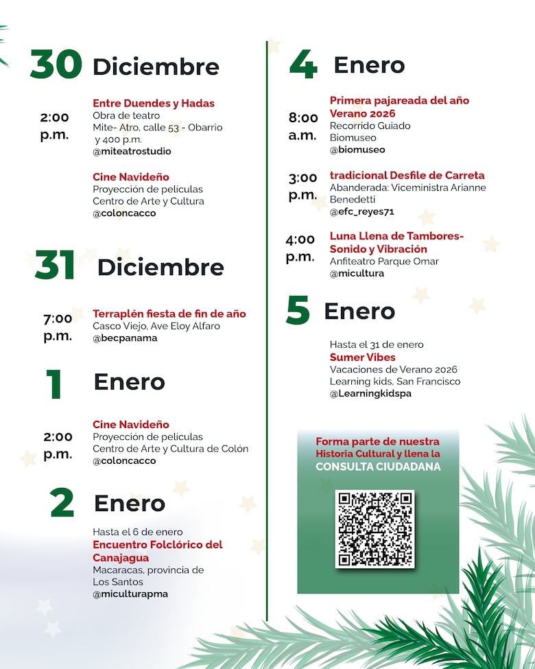 ¿Qué hacer en Navidad? Conozca las actividades culturales en todo el país