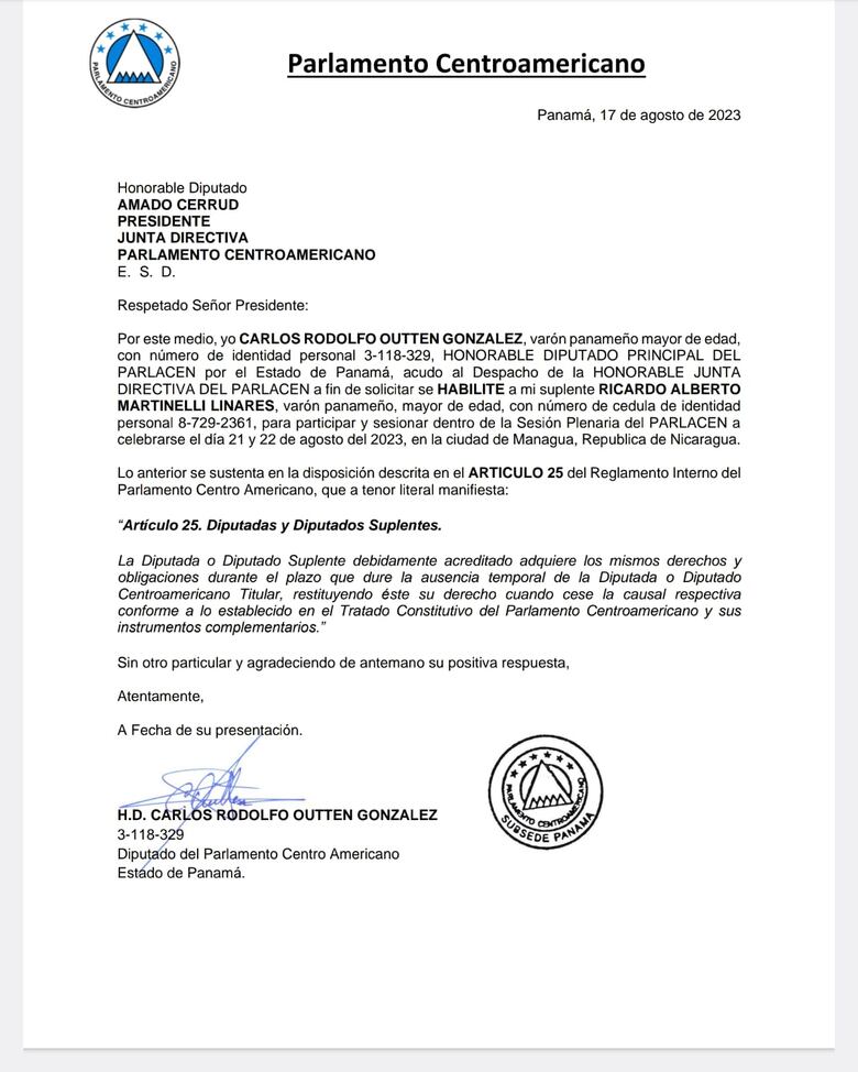 Hermanos Martinelli Linares son habilitados para sesionar en el Parlacen, en la misma semana del juicio de Blue Apple