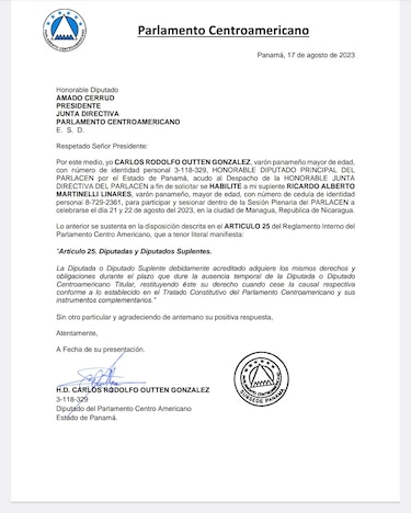 Hermanos Martinelli Linares son habilitados para sesionar en el Parlacen, en la misma semana del juicio de Blue Apple