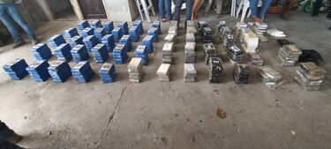 Decomisan 283 paquetes de presunta droga en una residencia en El Crisol