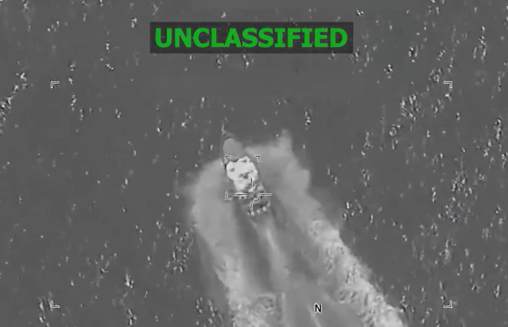 Estados Unidos abate a 8 narcotraficantes en el Pacífico en operativo "Lanza del Sur