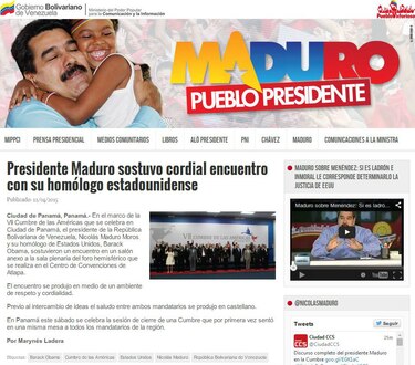 Barack Obama y Nicolás Maduro se reúnen en la Cumbre de las Américas