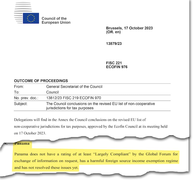 Las razones de la Unión Europea para mantener el país en su lista gris