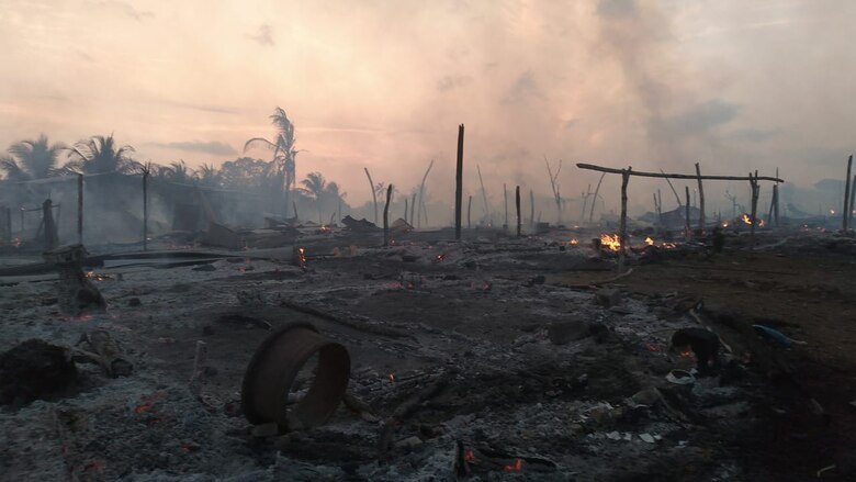 Mil 800 damnificados tras incendio en la comarca de Wargandí