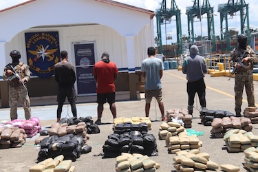 Una tonelada de droga decomisada y ocho  detenidos en dos operativos del Senan