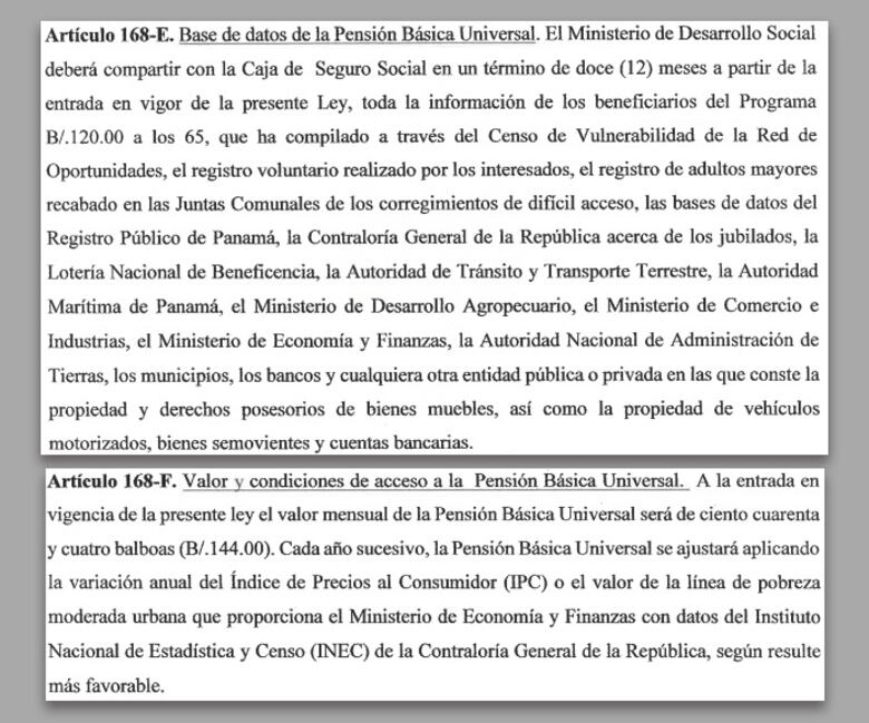Incremento en el programa ‘120 a los 65′: la propuesta en la ley de reforma a la CSS