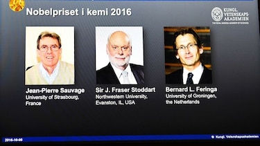 Nobel de Química a tres científicos por inventar las 'máquinas moleculares'