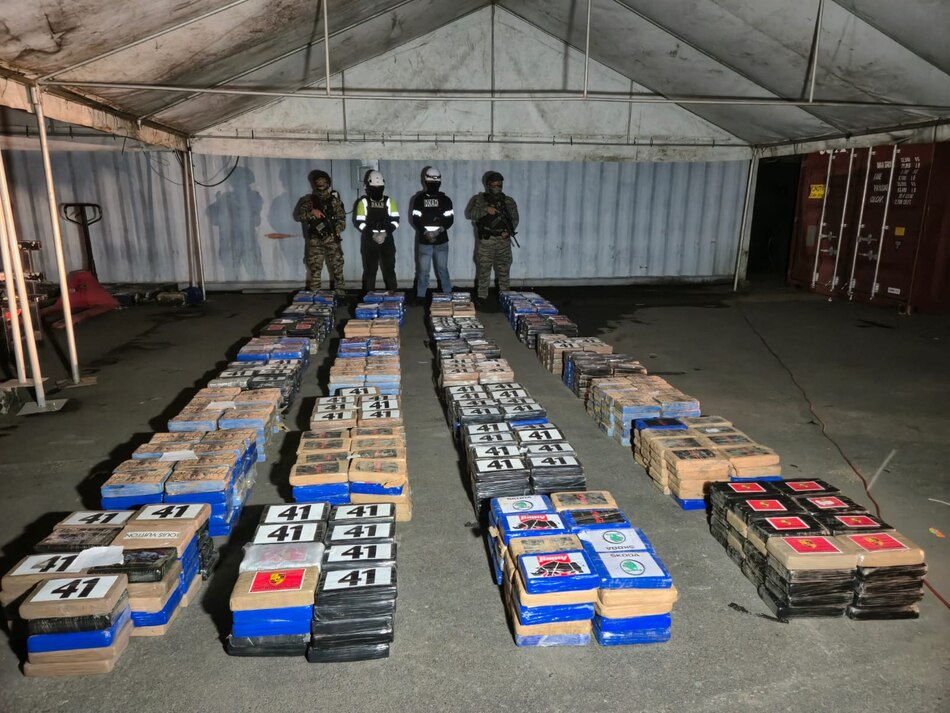 Golpe al narcotráfico: incautan 1,200 kilos de cocaína en Rodman