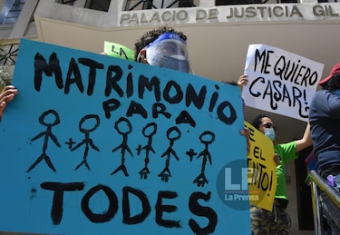 ‘Igualdad ante la ley’, la protesta de la comunidad LGTBIQ+ en la Corte Suprema