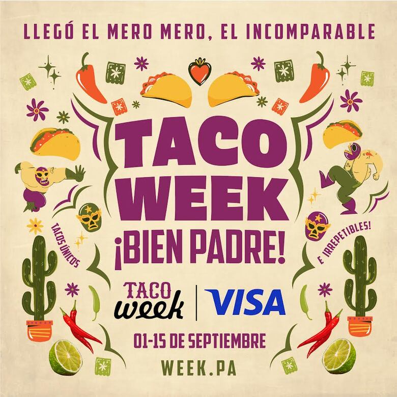 Llega Taco Week, del 1 al 15 de septiembre próximo