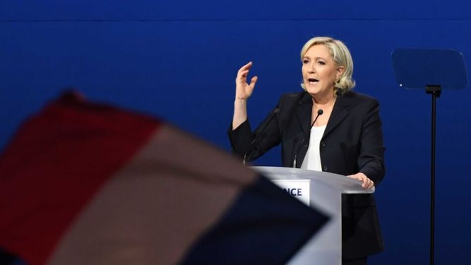 ¿Plagio o guiño? Discurso de Marine Le Pen busca votos de derechas