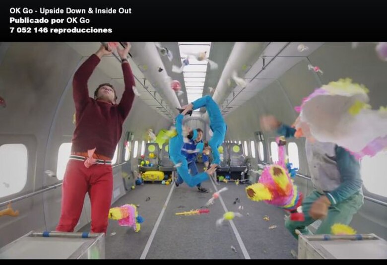 Video musical de Ok Go grabado con gravedad cero alcanza 7 millones de visitas en seis horas