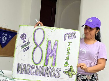 En marcha al 8M: las mujeres vuelven a las calles por una vida sin violencia y con oportunidades