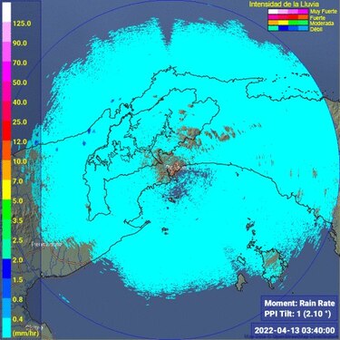 Hasta el 16 de abril está vigente un aviso de prevención por lluvias