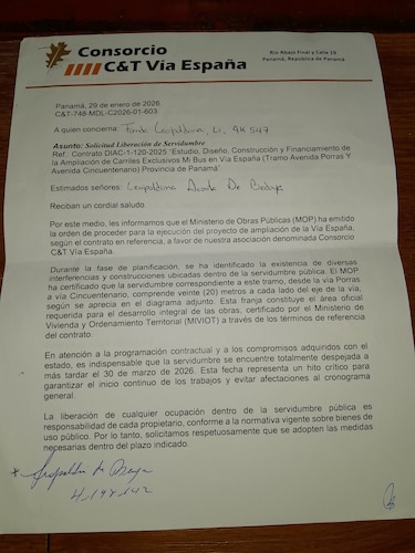 Ampliación de la Vía España: más de 600 locales comerciales enfrentan desalojo